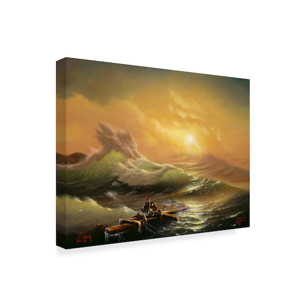 Anthony Casay 'Sunset Waves 2' Canvas Art,24x32